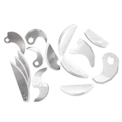 Food Processing Machinery Parts Curved Meat Cutting Blade Meat Rotary Cutter