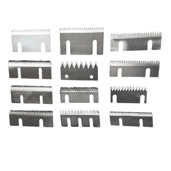 Carton Sealing Machine Serrated Knife Blade Double Hole Blade