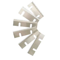 Carton Sealing Machine Serrated Knife Blade Double Hole Blade