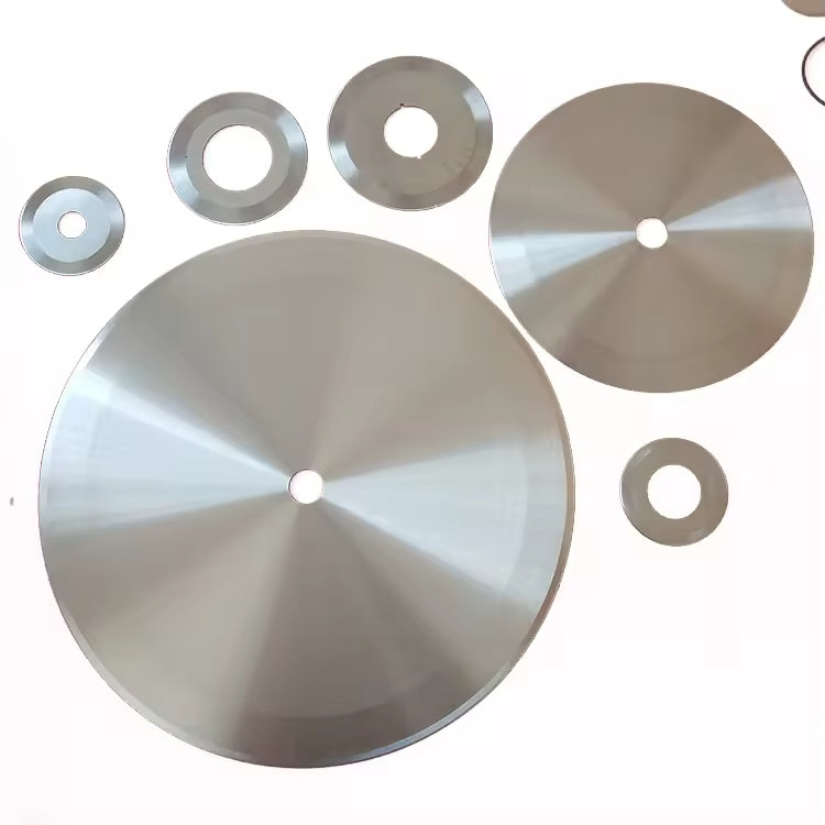 Tungsten Steel Circular Cutting Blades Plastic Film Tape Slitting Circular Blades Carbide Slitting Circular Blades